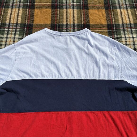 POLO Ralph Lauren Shirt Mens 2XL K Swiss Big Logo Color Block Preppy Old Money - Picture 12 of 14